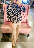 Zebra Print Sweater