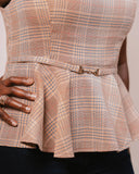 Posey Plaid Vest Top