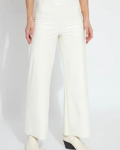 Lysse - Vegan Leather Pants, Snow White