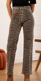 Barbara Wide Leg Leopard Jean