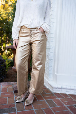 Kut from the Kloth - Charlotte Wide Leg, Gold