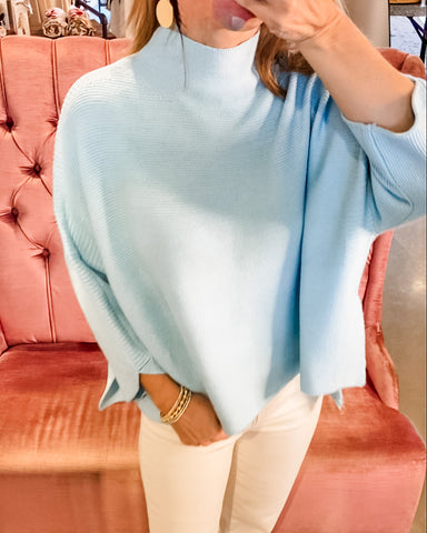 Boho Sweater, Sky Blue