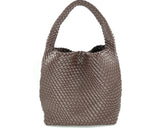 Bailey Woven Bag, Espresso