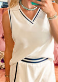 Court Top, Navy