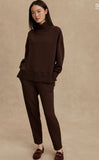 Varley - Barker High Neck Pullover, Coffee Bean