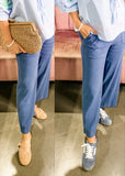 Kut from the Kloth - Topaz Wide Leg Pant, Coastal Blue