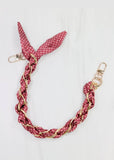 Serafina Scarf Purse Chain, Garnet