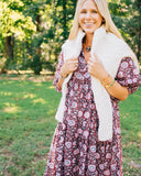 Palmetto Print Dress