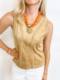 Melissa Nepton - Quinn Top, Tan