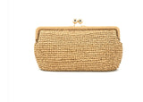 Nonna Straw Clutch, Natural
