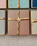 4 x 4 Gold Cross Art, 3 Colors