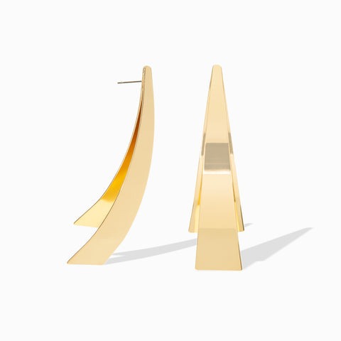 Layered Angle Bar Earring