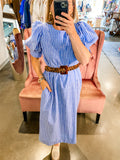 Andrea Stripe Midi Dress