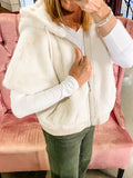 Dolce Cabo - Delaney Fur Hoody Vest