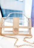 Grace Clear Bag, Nude