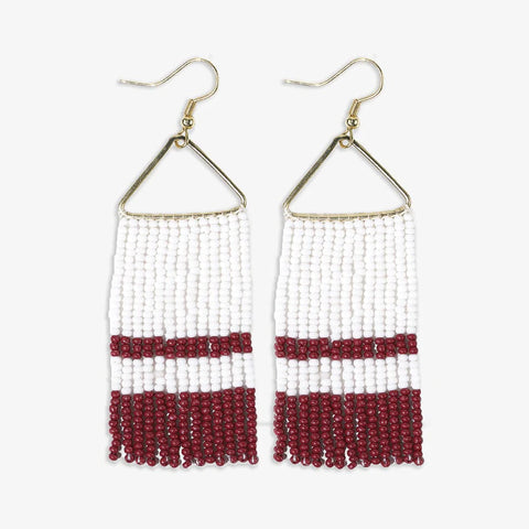 Whitney Fringe Earring, Garnet