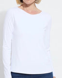Lyssential Long Sleeve Top, White