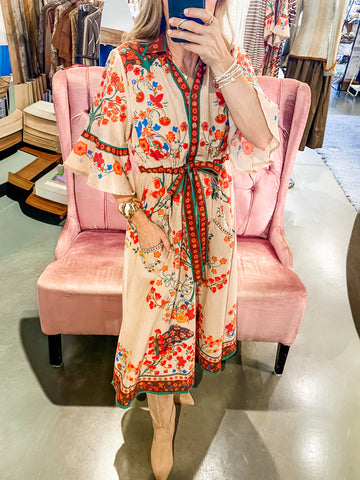 Woodland Cape Dress