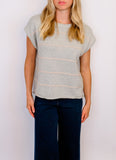Sutton Pullover, Pink Stripe