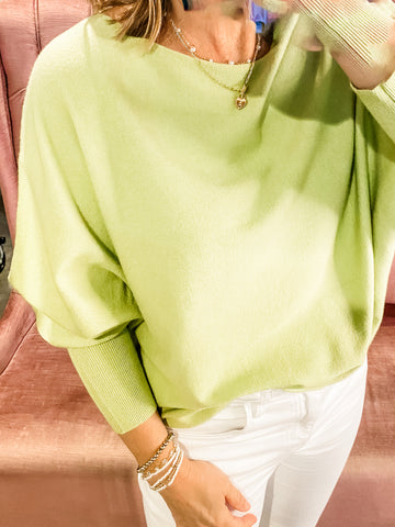 RYU - Dolman Sweater, Spring Green