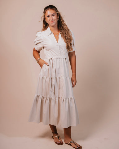 Maisie Tiered Midi Dress