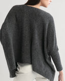 Cynthia Dolman Poncho Sweater, Charcoal