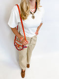 Gracie Clear Bag, Orange