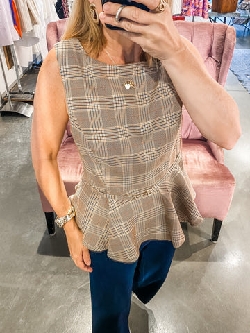 Posey Plaid Top