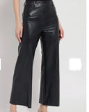 Wren Vegan Leather Pant, Black