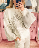 Neutral Snowflake Sweater