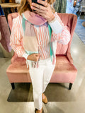 Mia Stripe Top, Pink