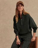 Varley - Davidson Pullover, Olive Marl