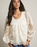 Ellie Ecru Top