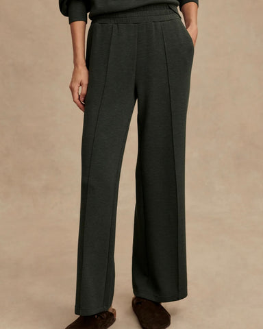 Varley - The Wide Leg Pant, Olive Marl