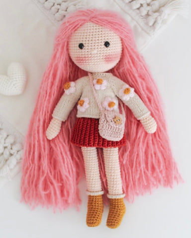 Hand Crochet Fairy Floss Doll