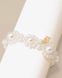 Flower Pearl Stretch Bracelet