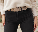 Deborah Snake Print Belt