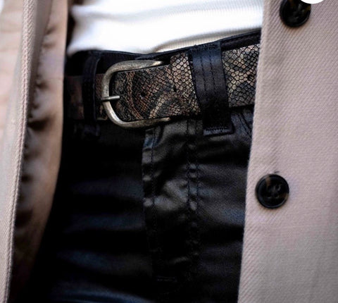 Cecile Snakeskin Belt